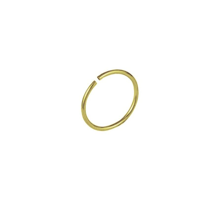 Piercing Nariz Argola Fina em aço cirúrgico PVD Gold