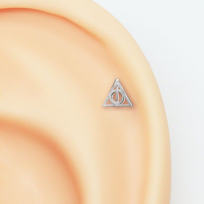 Piercing Hélix Harry Potter Relíquias da Morte