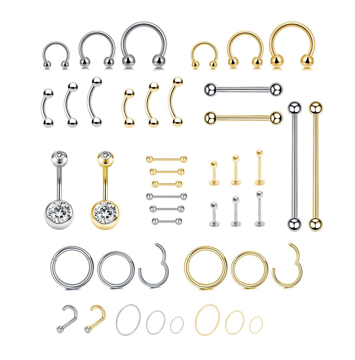 Piercings Básicos - Atacado