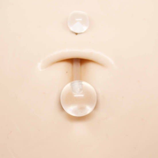 Piercing Umbigo Bioflex Transparente