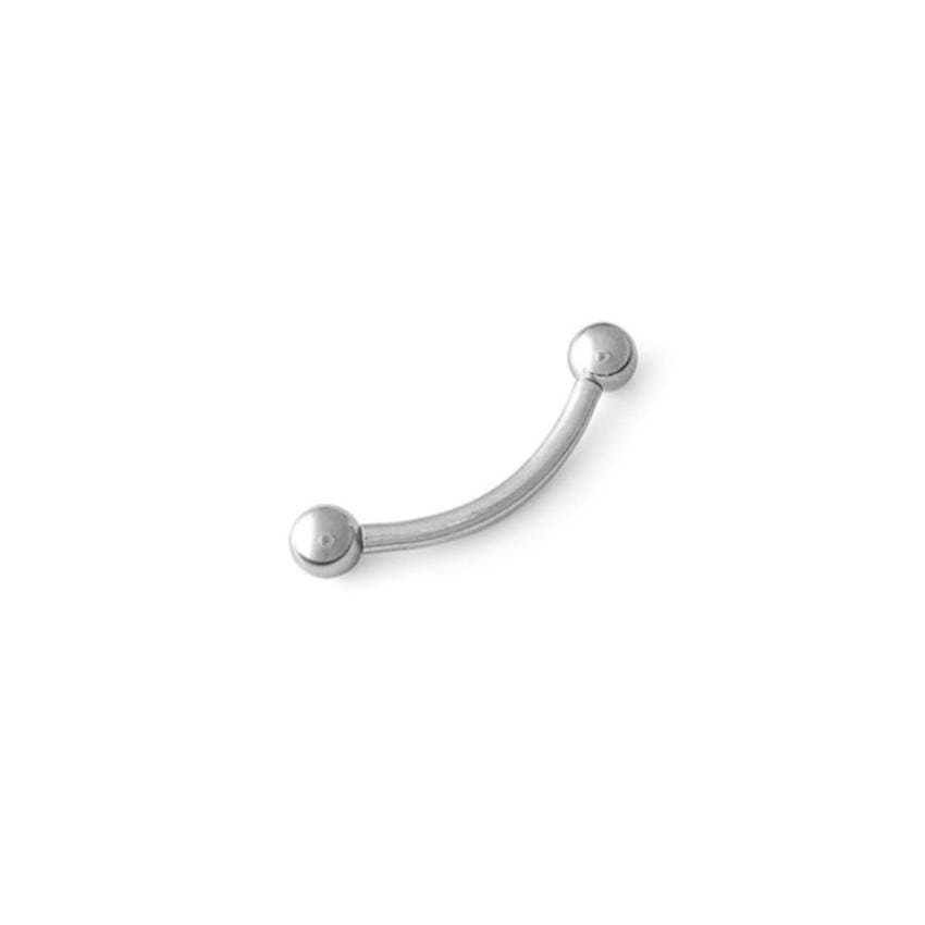 Piercing Banana de Bolinha em Aço