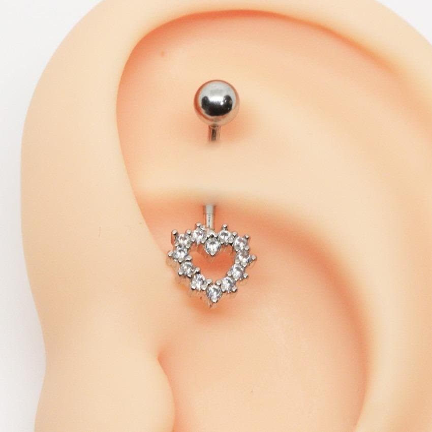 Piercing Rook, Intimo Banana Coração Cravejado