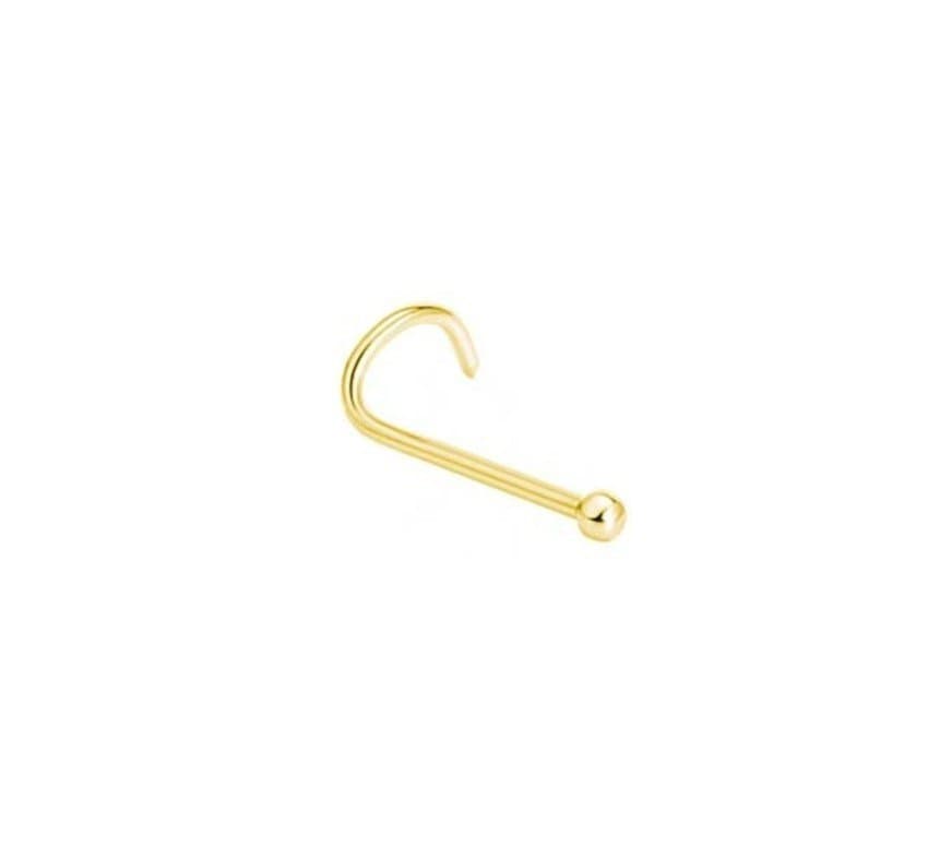 Piercing Nostril bolinha Aço PVD Gold
