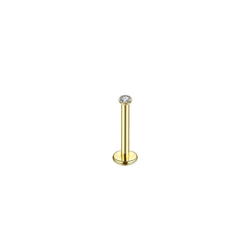 Piercing Labret Micro Australiano Titânio Gold