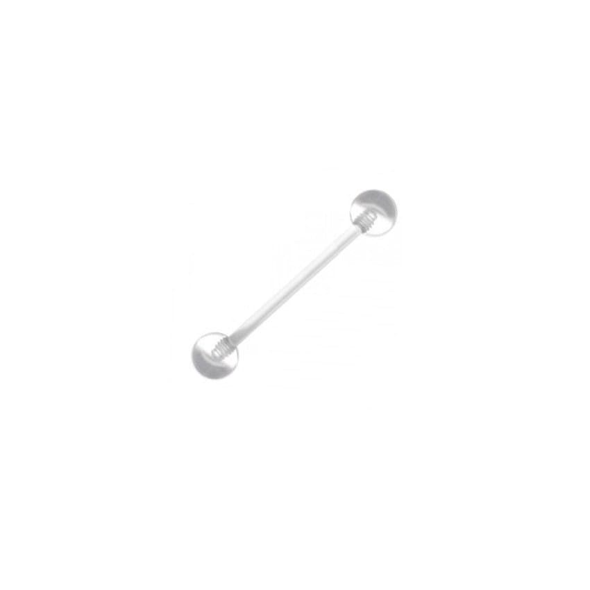 Piercing de Língua Transparente Bioflex