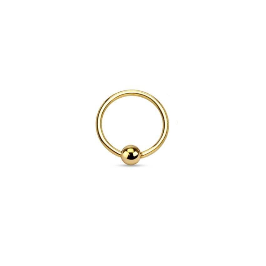 Piercing Captive em aço PVD Gold